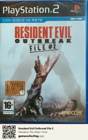 Resident Evil Outbreak File 2 PlayStation 2, Italy box front