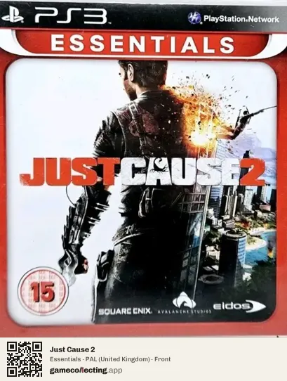 Just Cause 2 PlayStation 3, United Kingdom box front