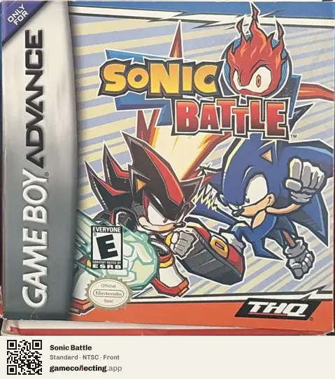 Sonic Battle Game Boy Advance, NTSC box front