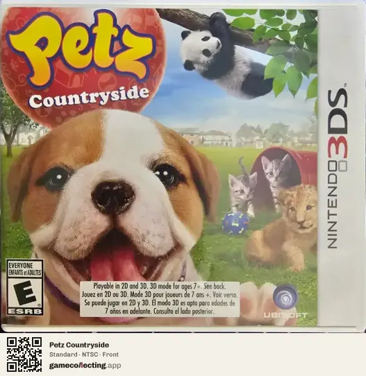 Petz Countryside Nintendo 3DS, NTSC box front