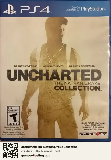 Uncharted: The Nathan Drake Collection PlayStation 4, Canada box front