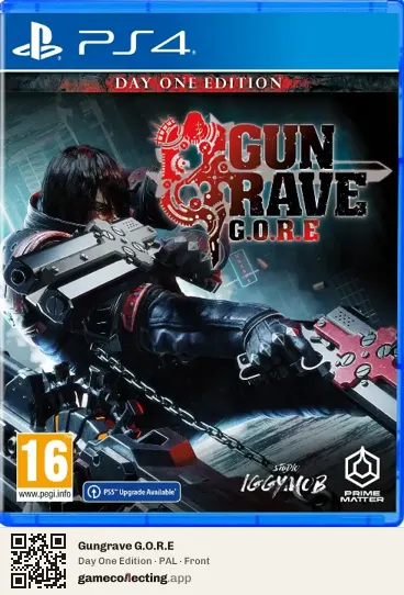 Gungrave G.O.R.E PlayStation 4, PAL box front
