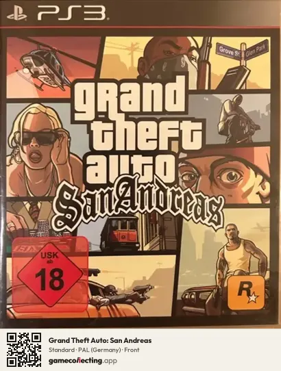 Grand Theft Auto: San Andreas PlayStation 3, Germany box front