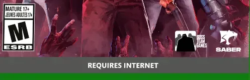 Evil Dead: The Game, the ESRB box on its front