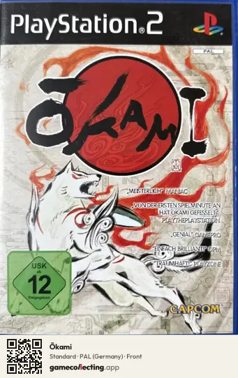 Ōkami PlayStation 2, Germany box front