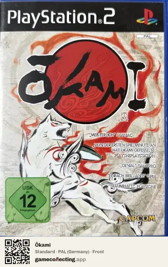 Ōkami PlayStation 2, Germany box front