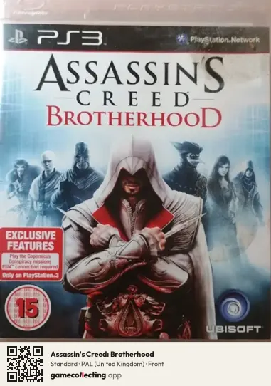 Assassin's Creed: Brotherhood PlayStation 3, United Kingdom box front