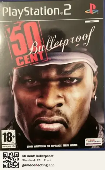 50 Cent: Bulletproof PlayStation 2, PAL box front