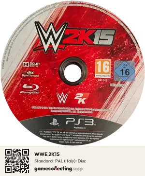 WWE 2K15 PlayStation 3, PAL disc