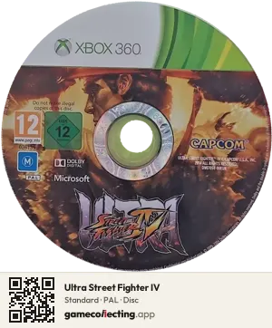 Ultra Street Fighter IV Xbox 360, PAL disc