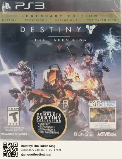 Destiny: The Taken King PlayStation 3, NTSC box front