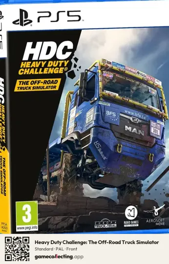 Heavy Duty Challenge: The Off-Road Truck Simulator PlayStation 5, PAL box front