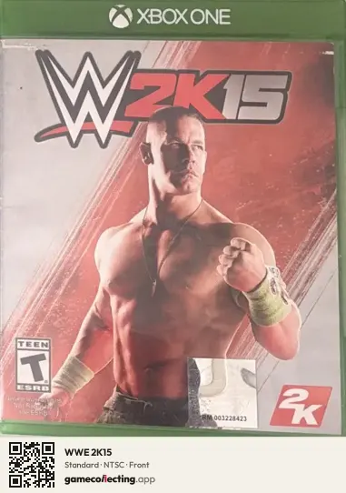 WWE 2K15 Xbox One, NTSC box front