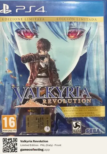 Valkyria Revolution PlayStation 4, Italy box front