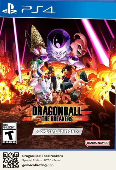 Dragon Ball: The Breakers PlayStation 4, NTSC box front