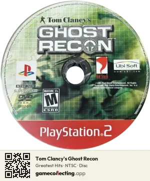 Tom Clancy's Ghost Recon PlayStation 2, NTSC disc