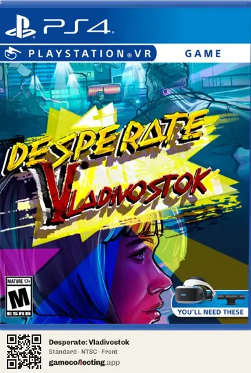Desperate: Vladivostok PlayStation 4, NTSC box front