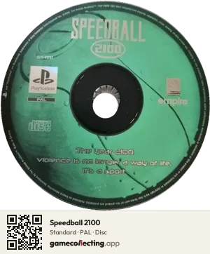 Speedball 2100 PlayStation, PAL disc