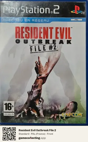 Resident Evil Outbreak File 2 PlayStation 2, France box front