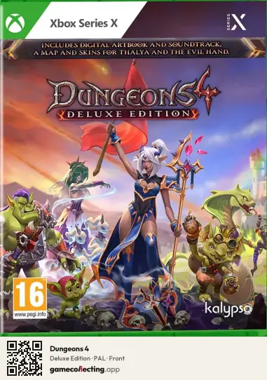 Dungeons 4 Xbox Series X, PAL box front