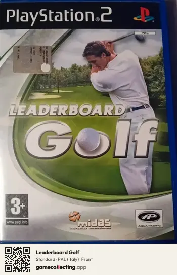 Leaderboard Golf PlayStation 2, Italy box front