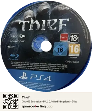 Thief PlayStation 4, PAL disc