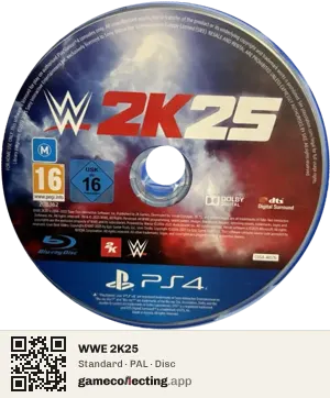 WWE 2K25 PlayStation 4, PAL disc
