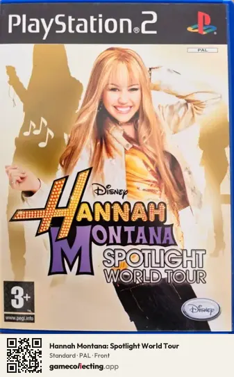 Hannah Montana: Spotlight World Tour PlayStation 2, PAL box front