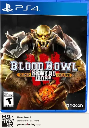 Blood Bowl 3 PlayStation 4, NTSC box front