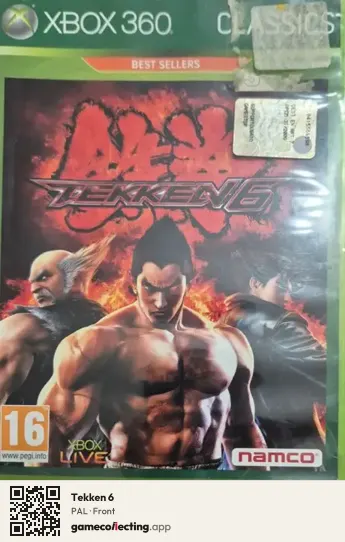 Tekken 6 Xbox 360, PAL box front