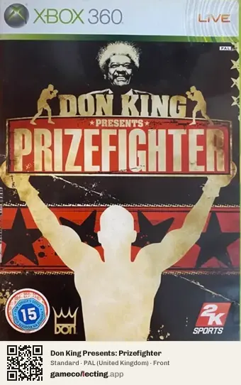 Don King Presents: Prizefighter Xbox 360, United Kingdom box front