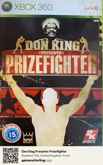 Don King Presents: Prizefighter Xbox 360, United Kingdom box front