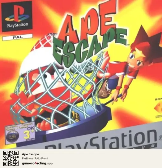 Ape Escape PlayStation, PAL box front