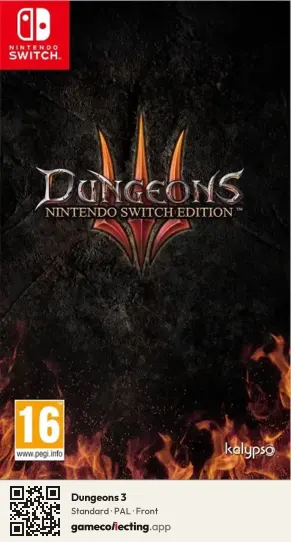 Dungeons 3 Nintendo Switch, PAL box front