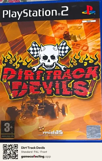 Dirt Track Devils PlayStation 2, PAL box front
