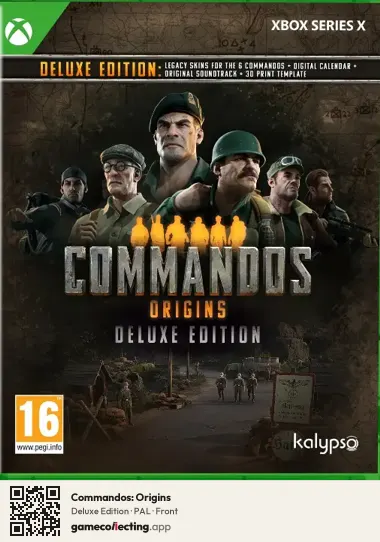 Commandos: Origins Xbox Series X, PAL box front