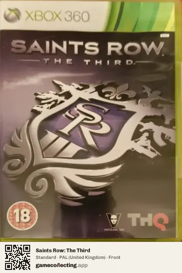 Saints Row: The Third Xbox 360, United Kingdom box front