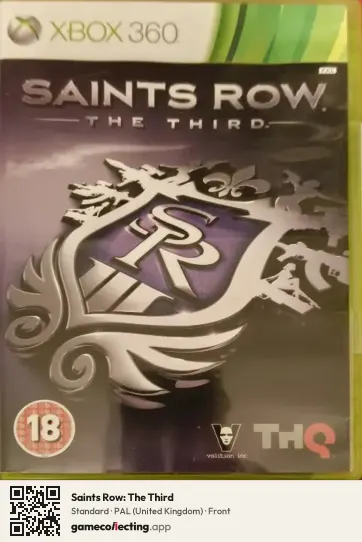 Saints Row: The Third Xbox 360, United Kingdom box front
