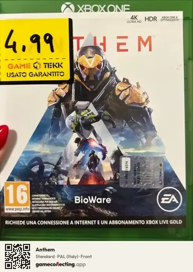 Anthem Xbox One, Italy box front