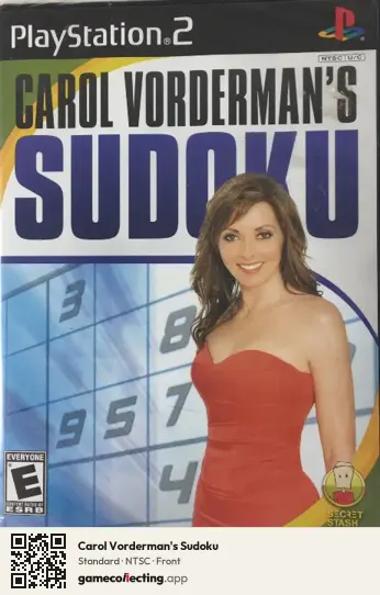 Carol Vorderman's Sudoku PlayStation 2, NTSC box front