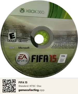 FIFA 15 Xbox 360, NTSC disc
