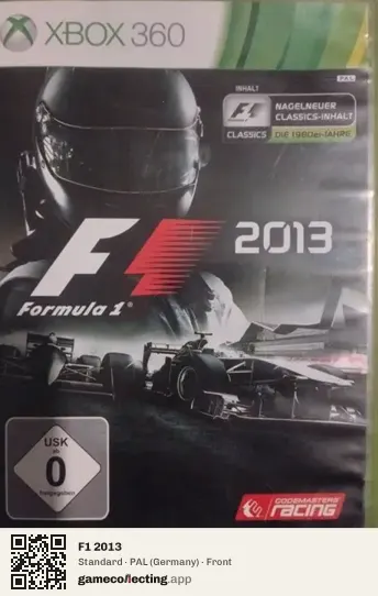 F1 2013 Xbox 360, Germany box front