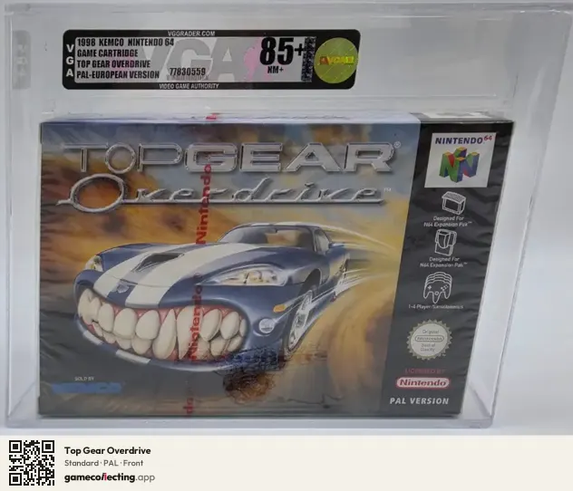 Top Gear Overdrive Nintendo 64, PAL box front