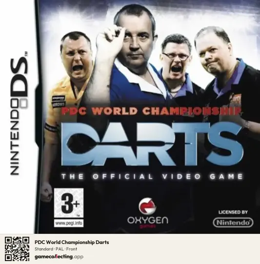 PDC World Championship Darts Nintendo DS, PAL box front