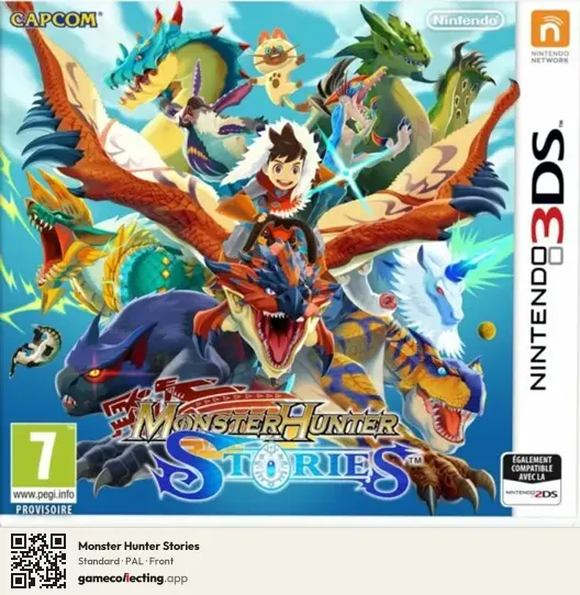 Monster Hunter Stories Nintendo 3DS, PAL box front