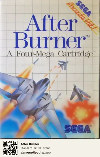 After Burner Sega Master System, NTSC box front