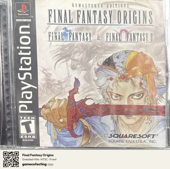 Final Fantasy Origins PlayStation, NTSC box front