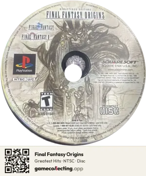 Final Fantasy Origins PlayStation, NTSC disc