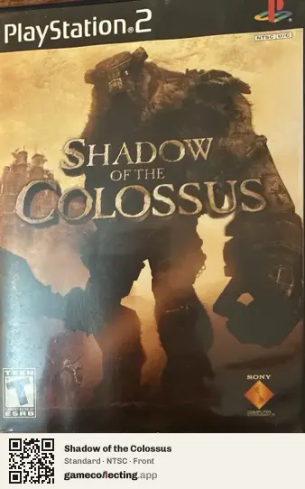 Shadow of the Colossus PlayStation 2, NTSC box front