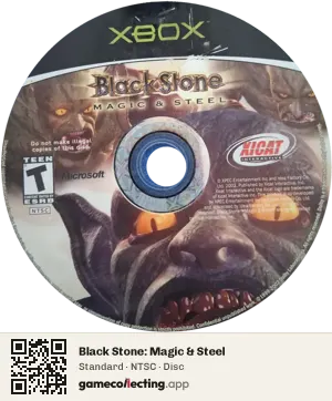 Black Stone: Magic & Steel Xbox, NTSC disc